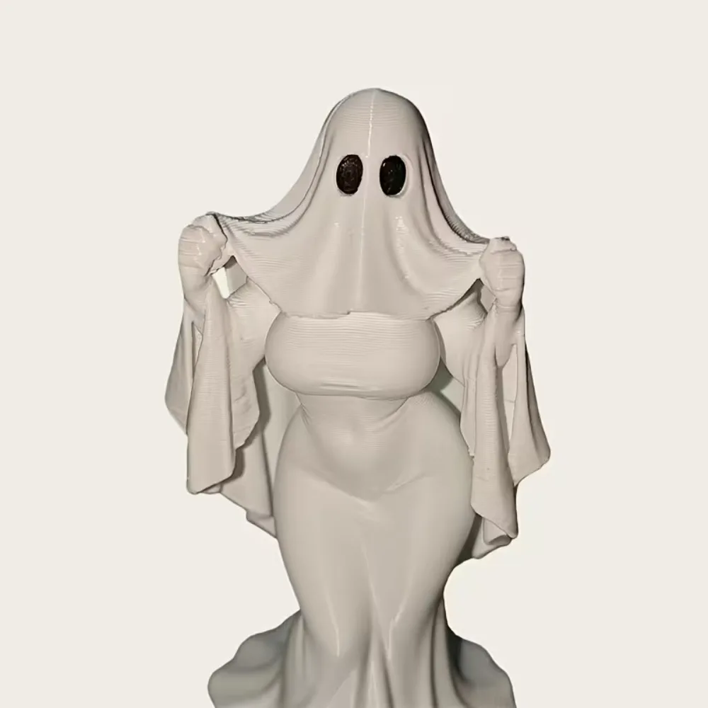 Ghost Mother Statue Ornament, Halloween Gothic Bride, Wedding Decoration&Creative Skirt Design Office Desk Decoration