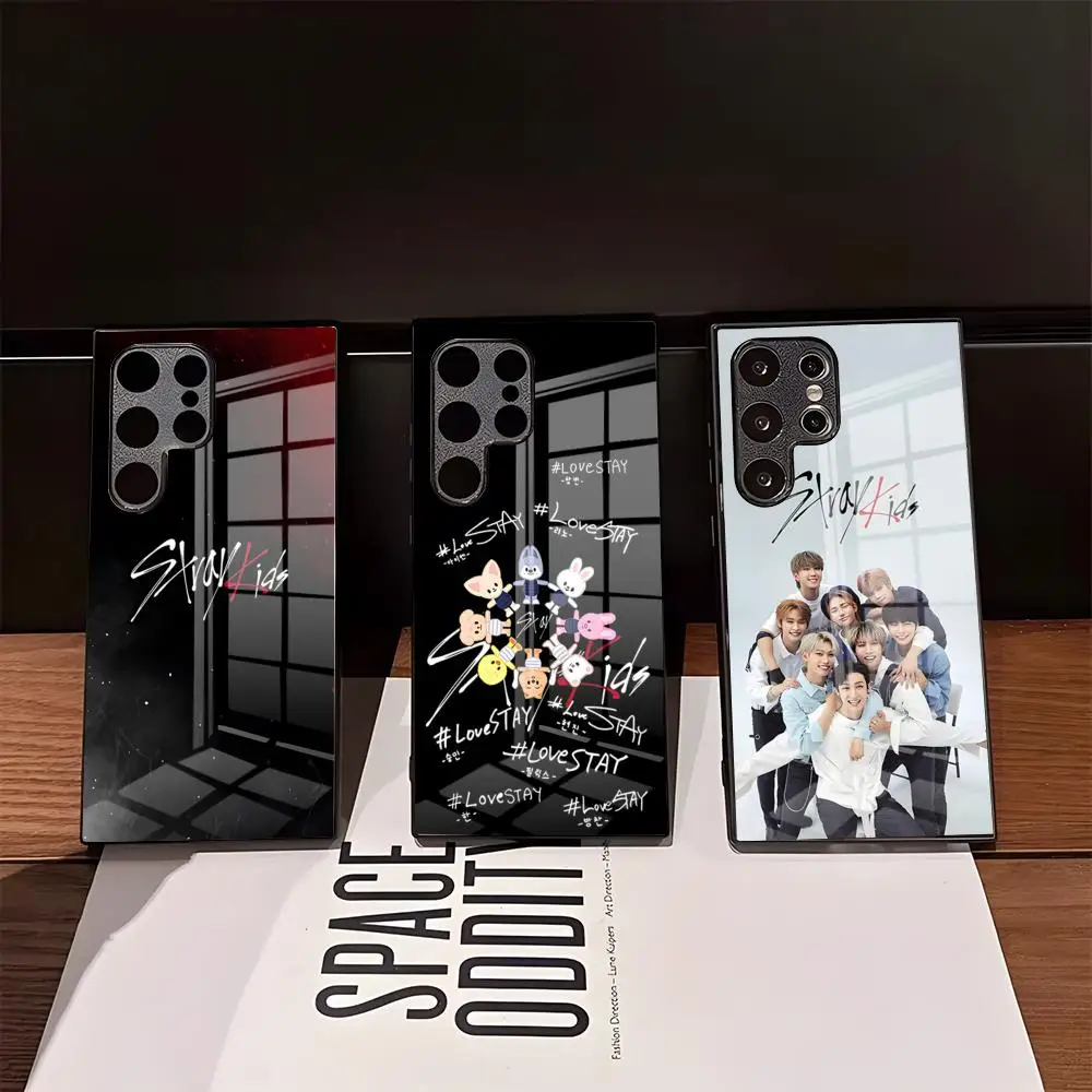 S-stray K-kids-SE Handyhülle für Samsung S26 Ultra S25 Edge Ultra S23 S22 S21 Ultra Plus S24 Fe A57 A37 Glasabdeckung