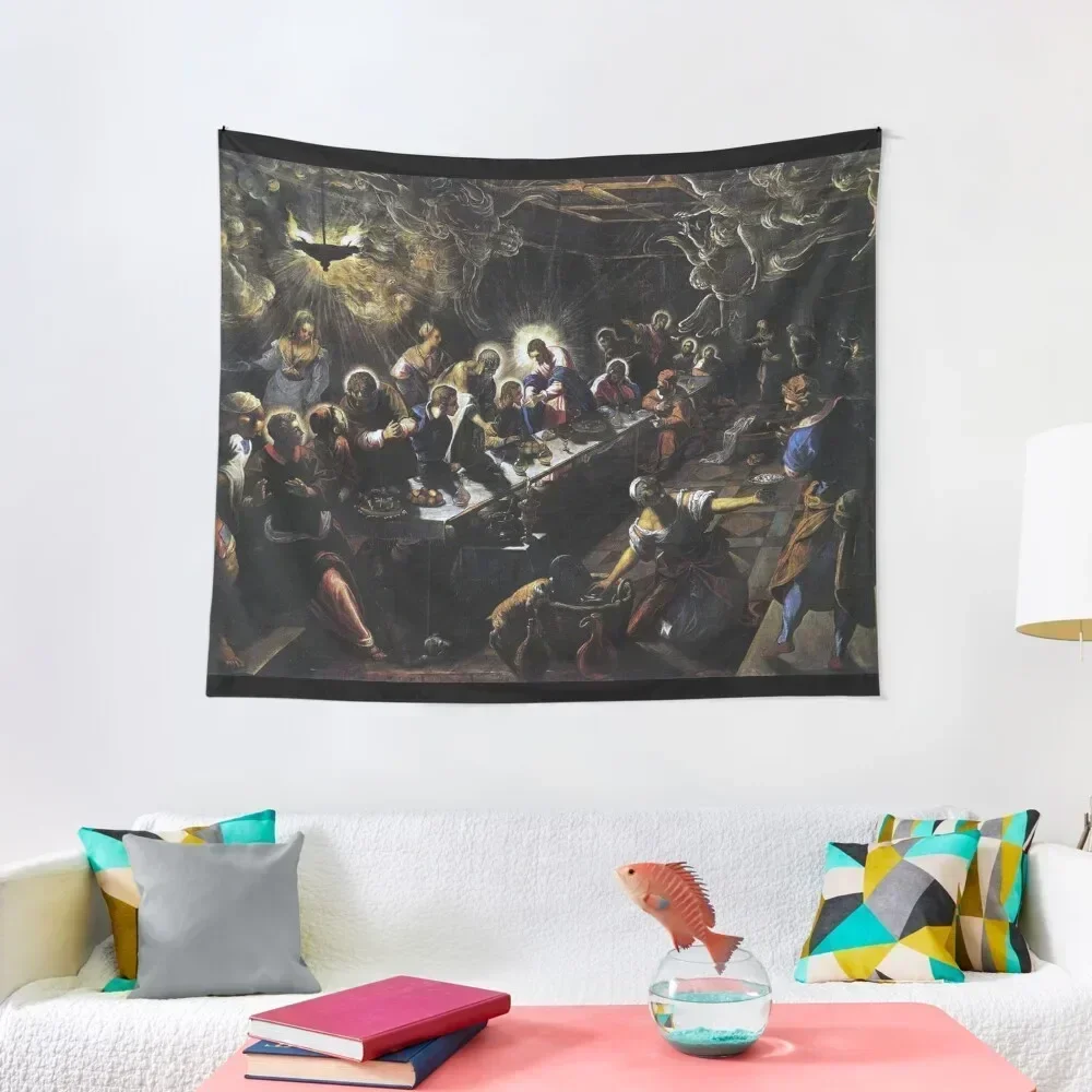 

Renaissance Italy Last Supper by Tintoretto Tapestry Christmas Decoration Wall Art Tapestry