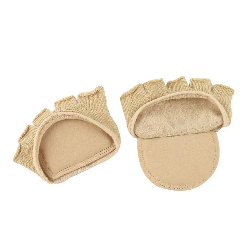 Calcetines antideslizantes, cojines para el pie, medias medias, almohadillas para el antepié, herramientas reutilizables y transpirables para el cuidado de los pies para mujeres y hombres