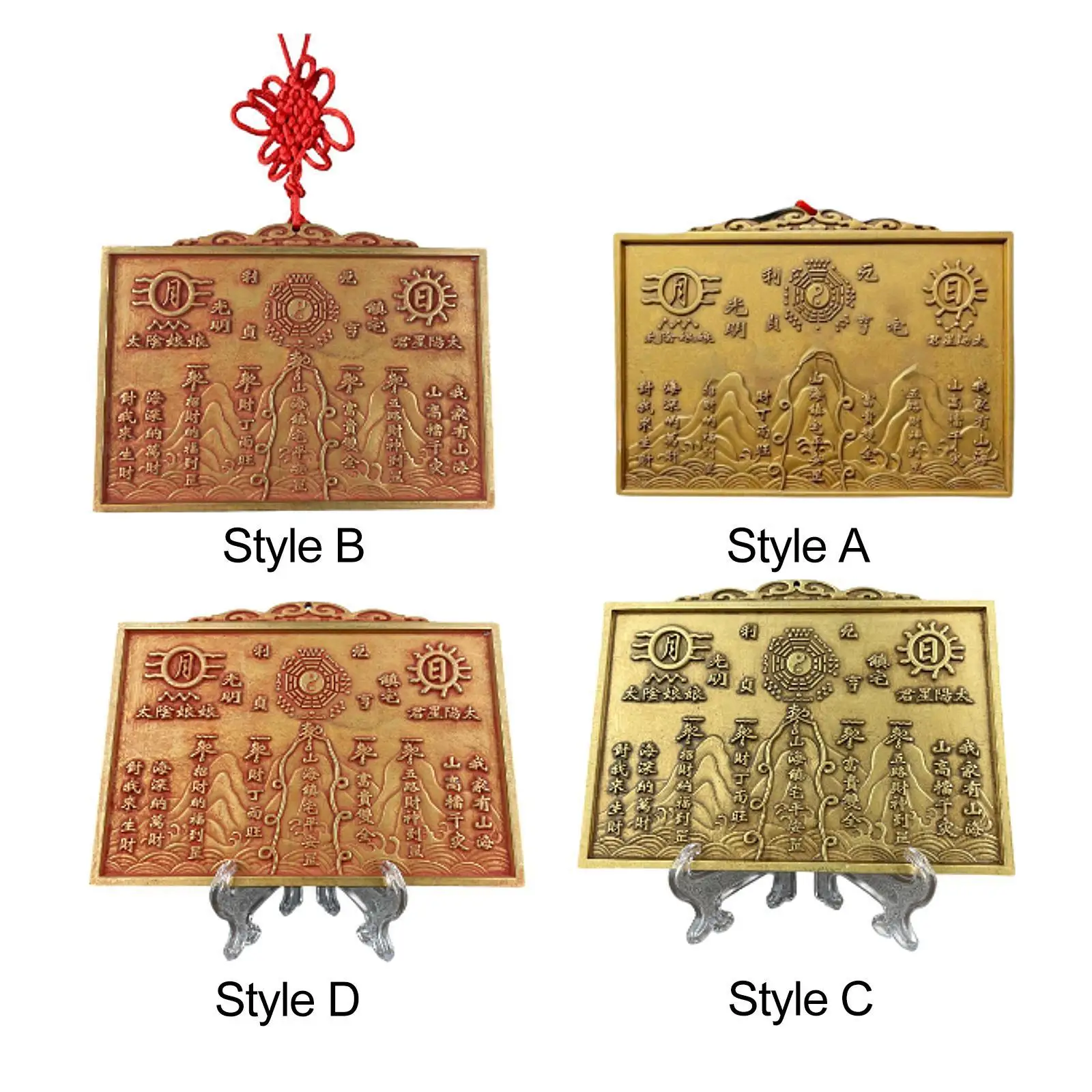 

Chinese Feng Shui Bagua Mirror Ornament for Home Fine Craftsmanship 13x9.5cm