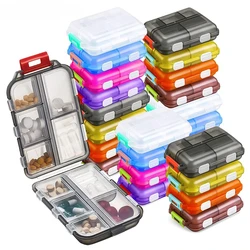 10 Grids Pill Travel Case Travel Pill Organizer Portable Pill Case Medicine Organizer Pill Box for Purse Travel Pill Container