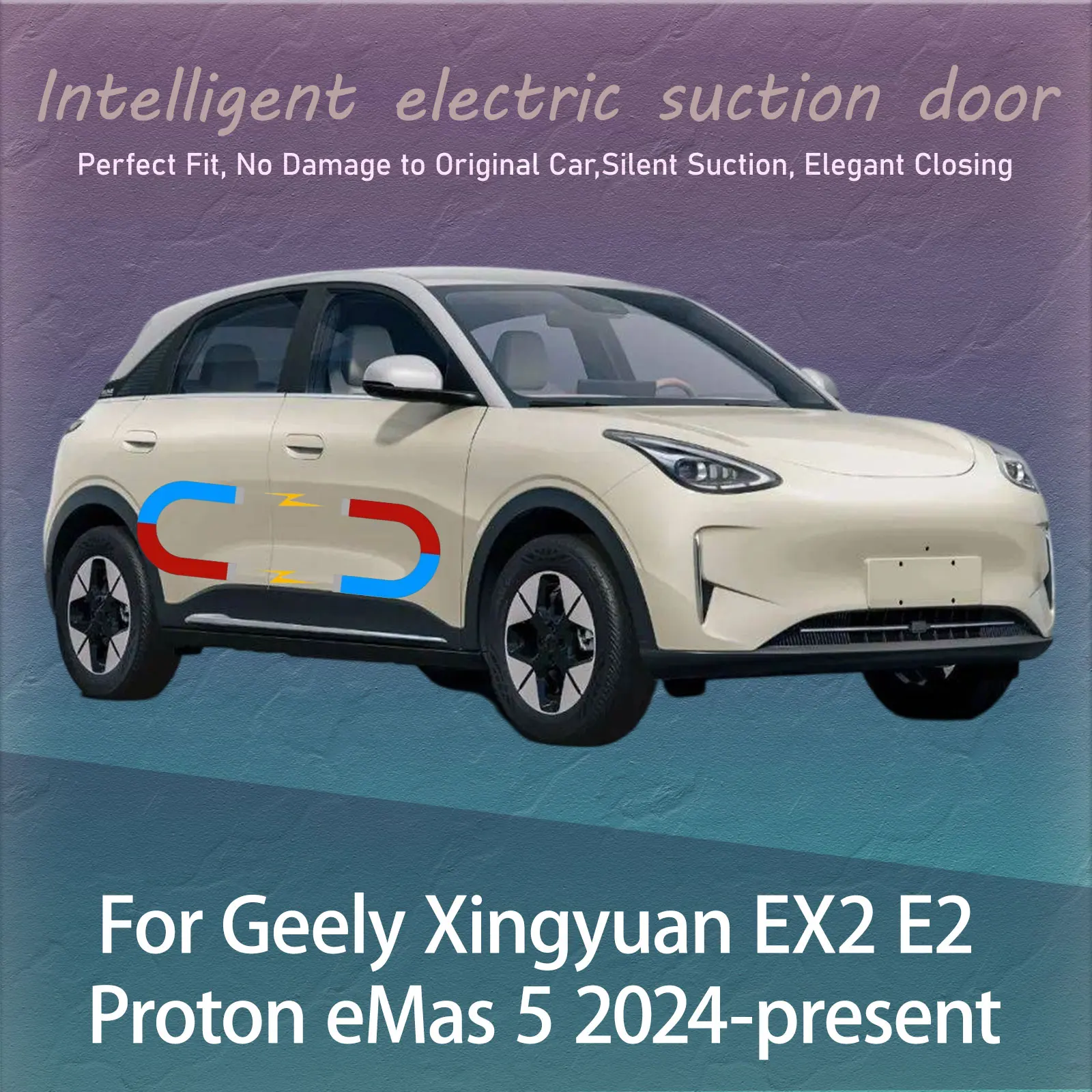 

Electric Soft Close Door Kit For Geely Xingyuan EX2 E2 Proton eMas 5 Auto Silent Anti-Slam Suction Door System Automatic Closing