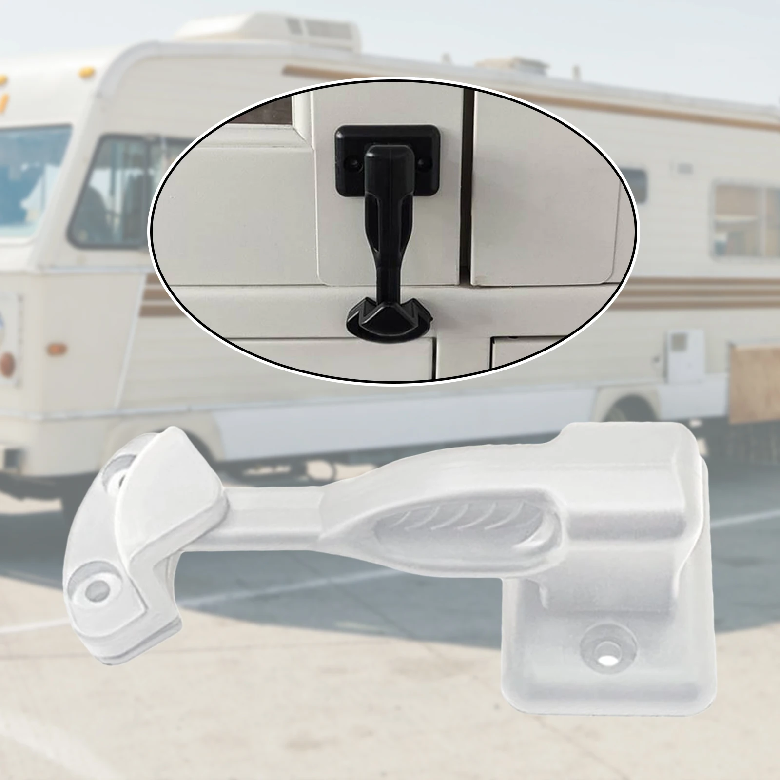 RV Cabinet Latch Lock Easy Installation Cabinet Latch Holder Cupboard Latch for Yachts Motorhome Boat Home Travel Trailer