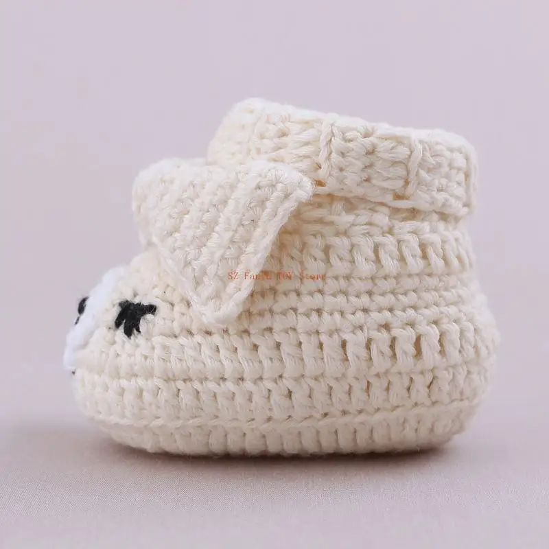 96GC 10 سنتيمتر طول محبوك حذاء طفل للطفل الرضيع الحياكة الكروشيه الجوارب هدية للطفل حديث الولادة