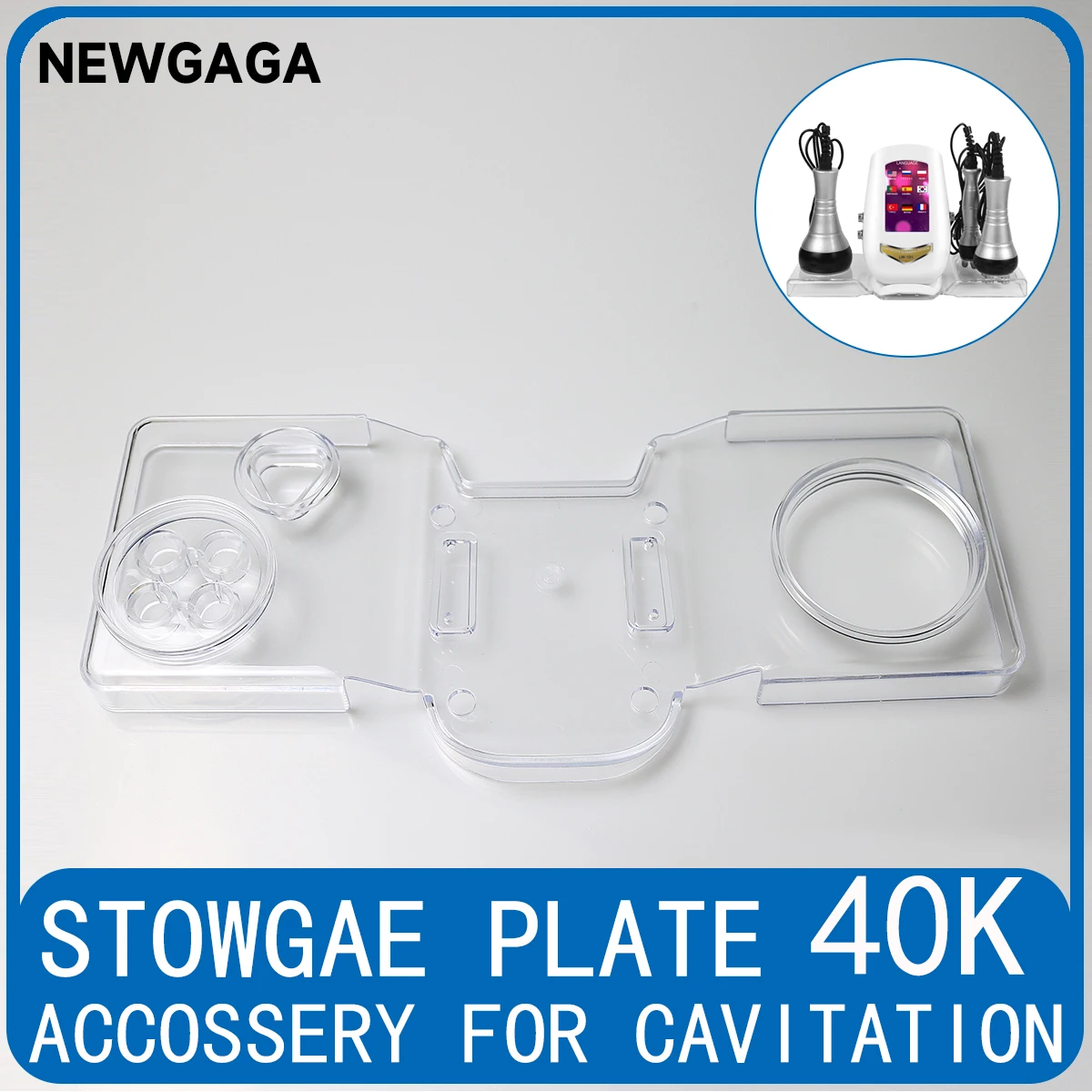 Plastic Stowage Plate Stand Support Accesories For 40K Cavitation Ultrasonic Body Slimming Machine Radio Frequency Device Tools