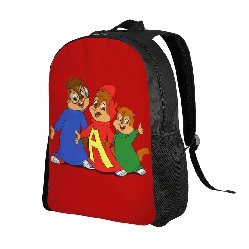 Custom Alvin Seville Cartoon Travel Backpack Men Women School Computer Bookbag The Chipmunks Anime College Student Daypack Bags