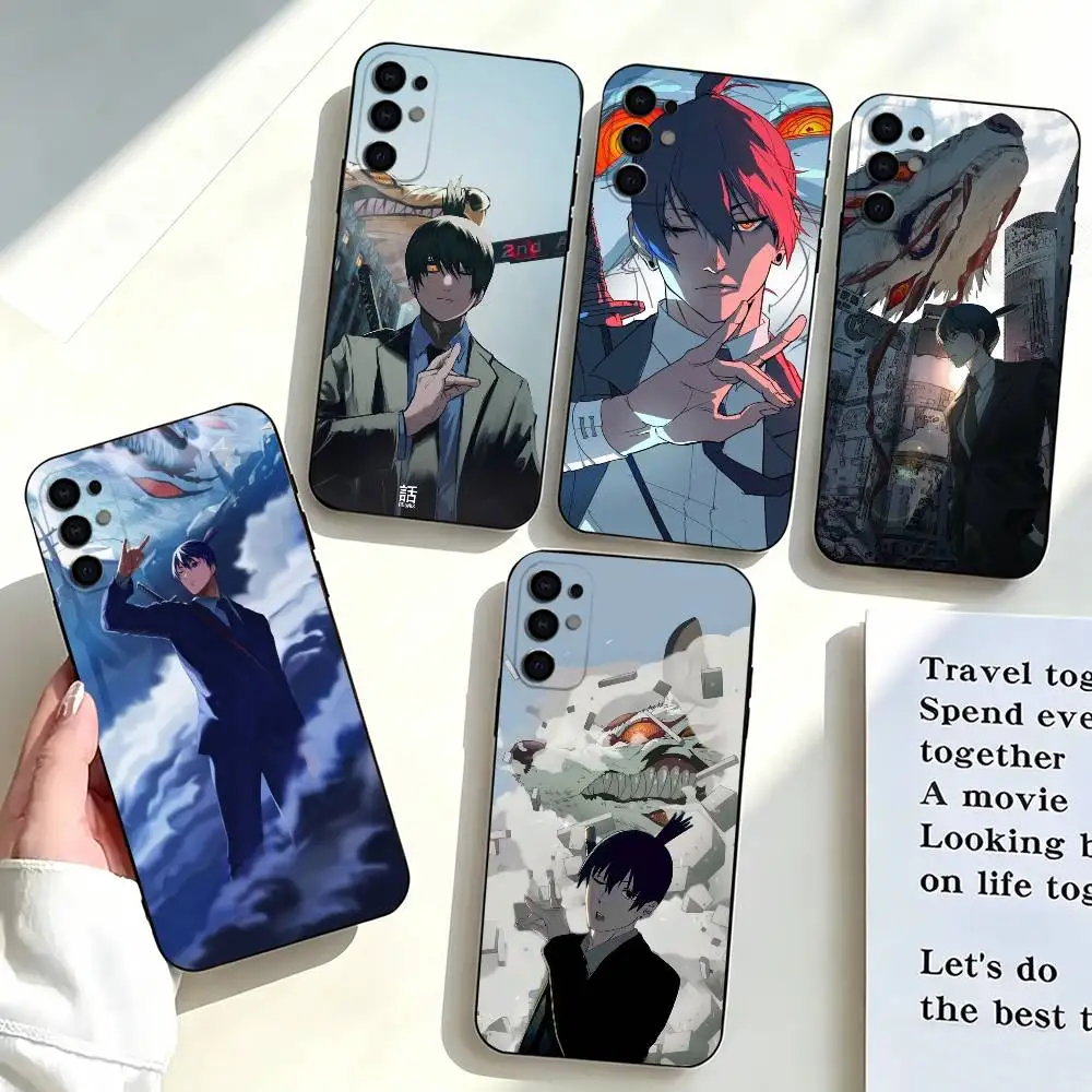 Aki Hayakaw-w Phone Case Black Silicone Soft For Samsung S25,S24,S21,S22,S23,S30,Ultra,S20,Plus,Fe,Lite