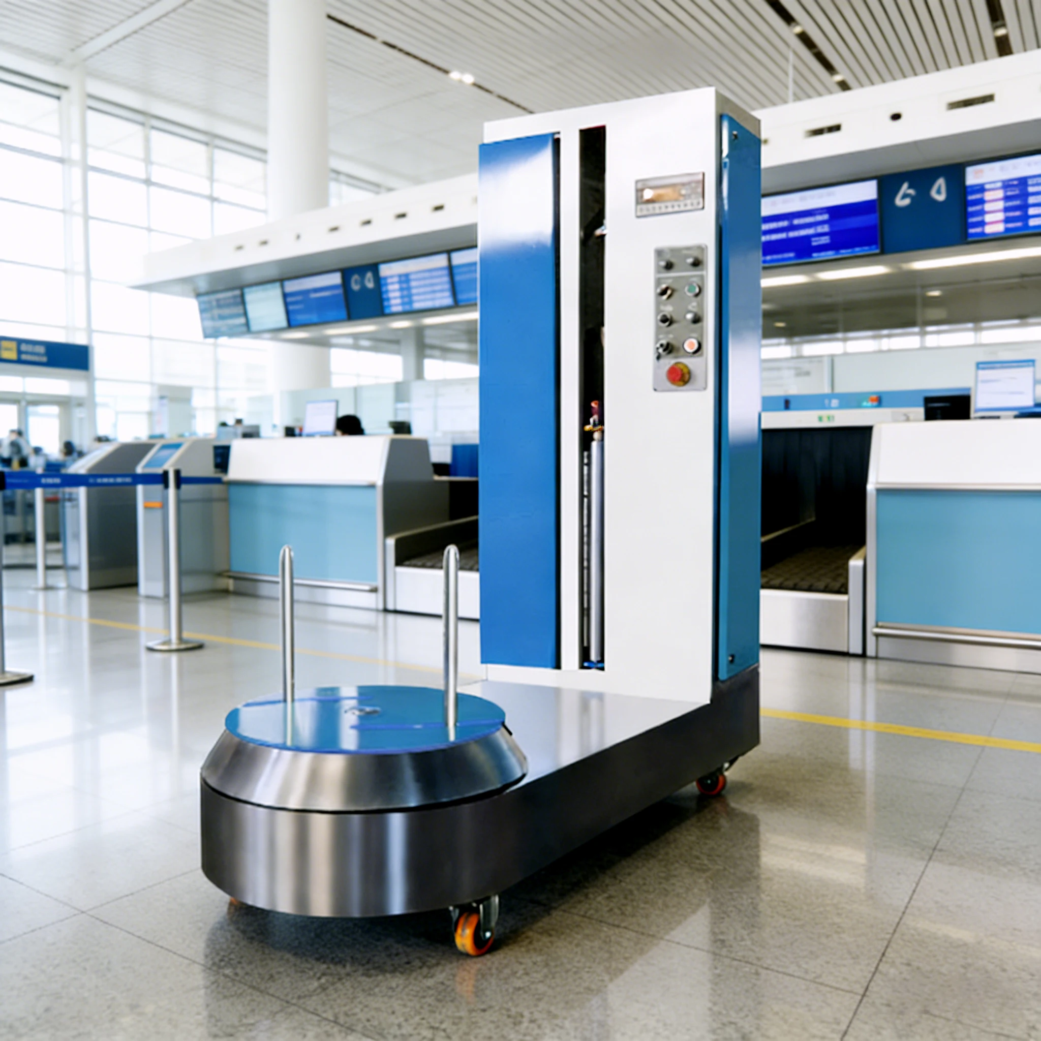 

Электрическая машина для обмотки багажа с поворотным столом 600 мм, 110/220 В, эффективная машина для упаковки багажа в аэропортах с ПЛК-управлением