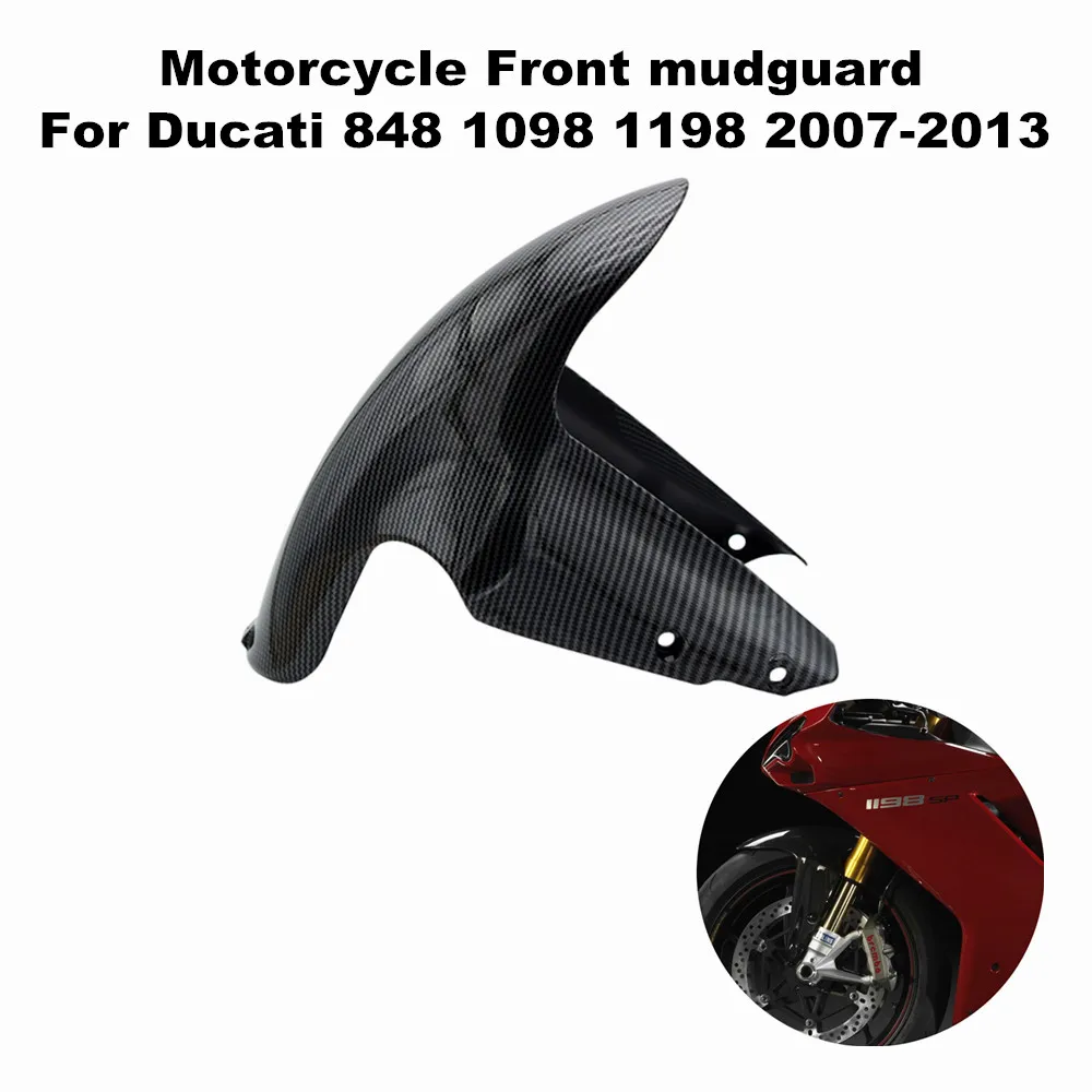 

Mudguard Suitable for Ducati 848 1098 1198 2007-2013 Motorcycle High Quality ABS Injection Molding Splash Shield Front Fender