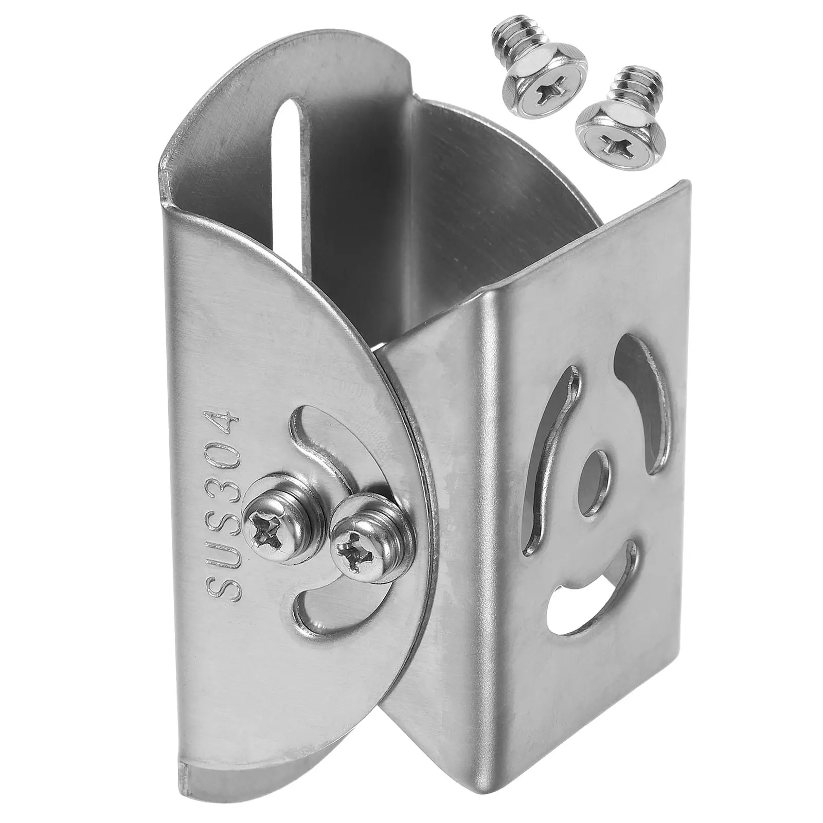 

1PC Camera Poling Stents 304 Stainless Steel Monitor Stand Bill Universal Joint Bracket Head for Home Use