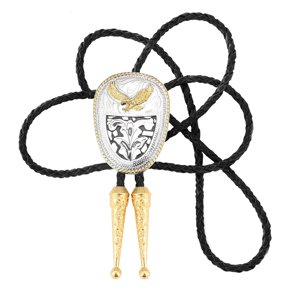

Men's Retro Golden Eagle Design Bolo Tie Fashion Accessory by Sue Che