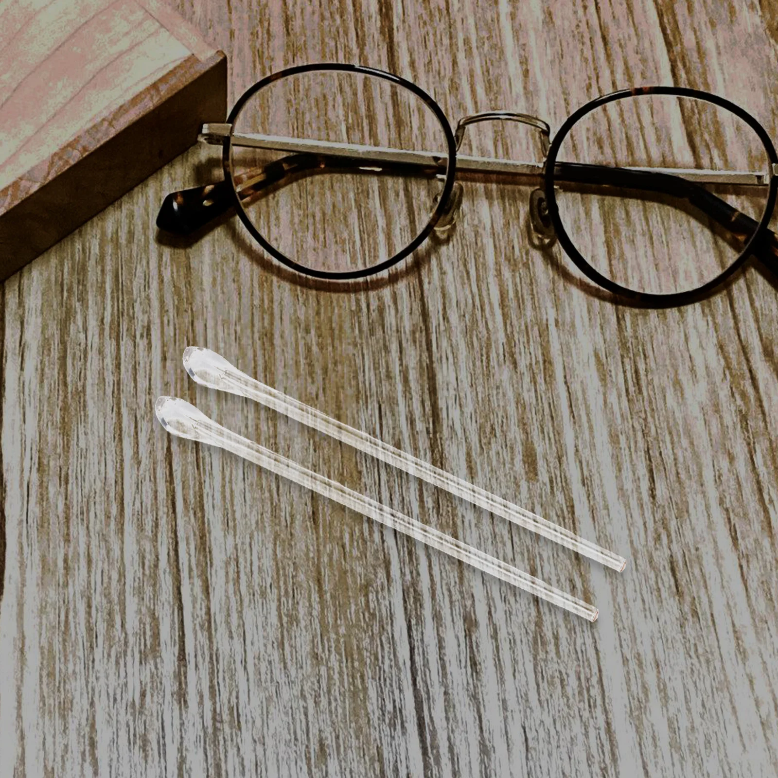 

10pc Eyeglass End Tips Temple Tips Replacement Parts Flexible Silicone Anti-Slip Lightweight Glasses Ear Holder For Sunglasses