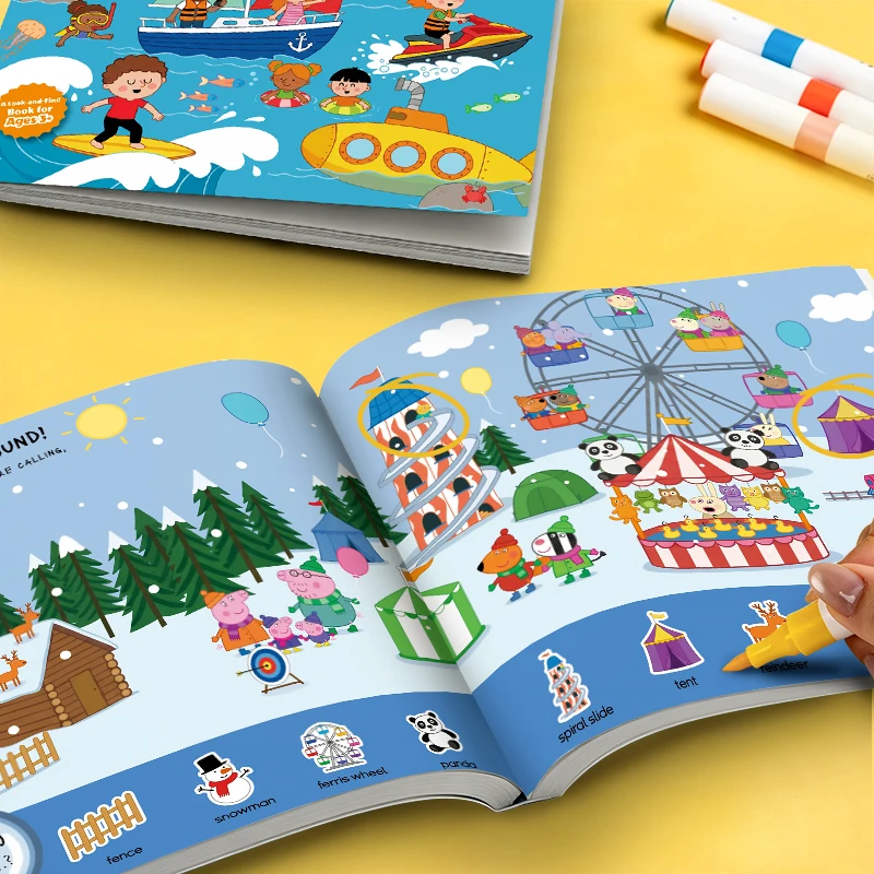 Peppa Pig Interaktives Frühes Lernaktivitätsbuch, geeignet für Kinder ab 3 Jahren - 40-seitiges Vorschul-Arbeitsbuch, mit Funktionen – Detail 3