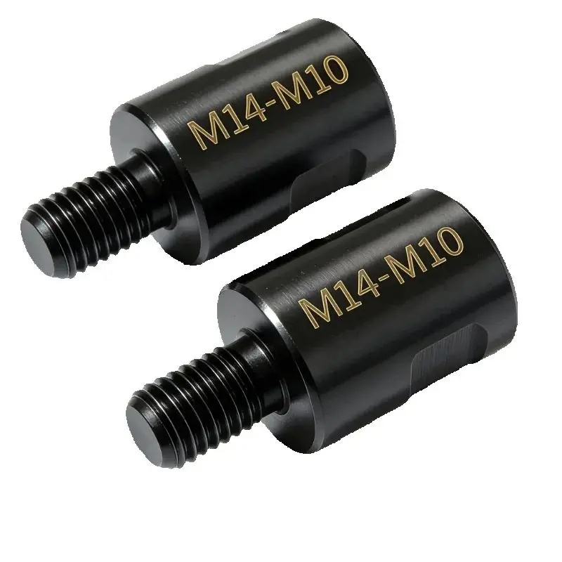 2Pcs M14 to M10 Thread Adapter Female to Male Converter for Polisher Drill Hole Opener Extension Rod Thread Adapter