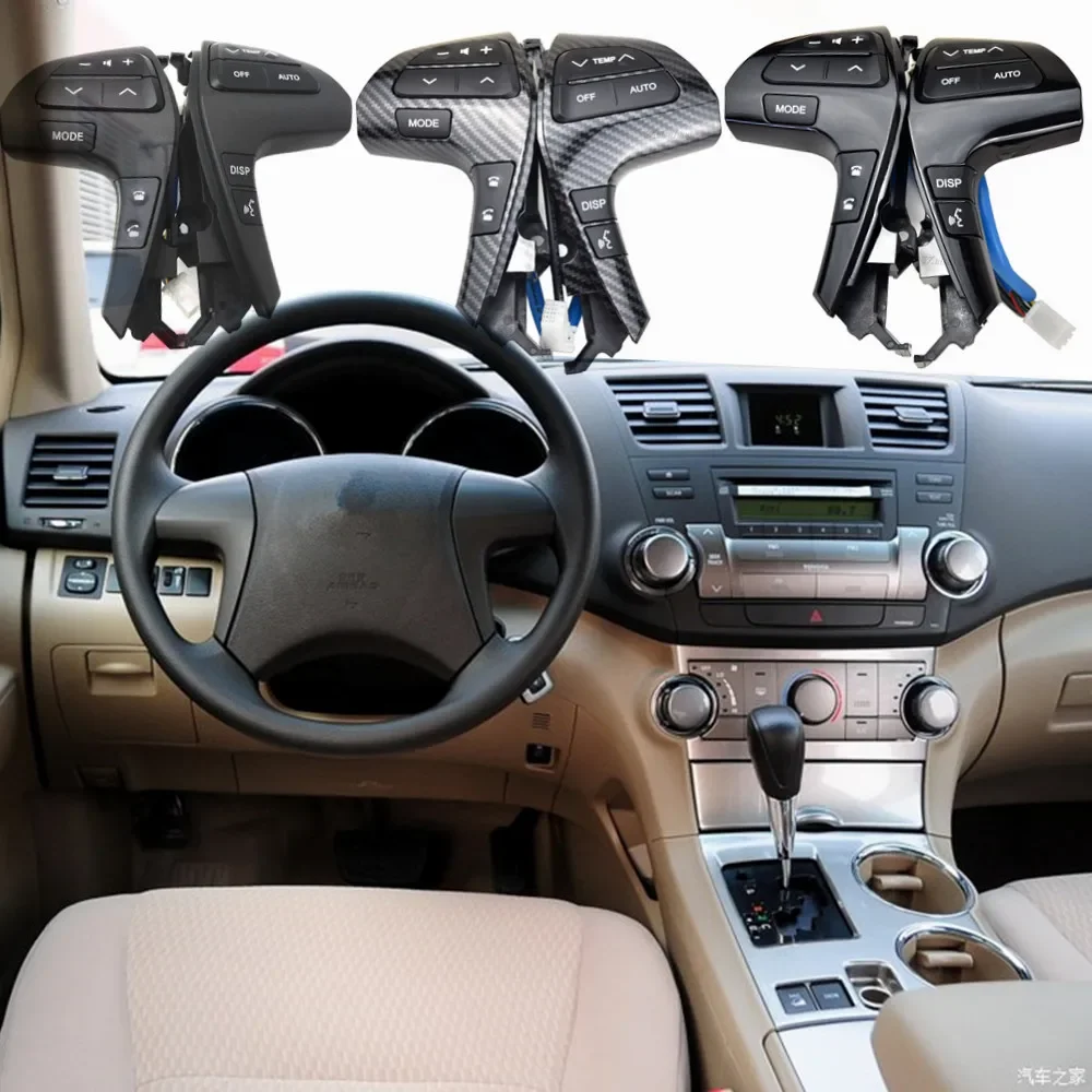 

Сменные многофункциональные кнопки управления на руле, совместимые с Toyota Highlander и Camry 2009-2014 годов выпуска