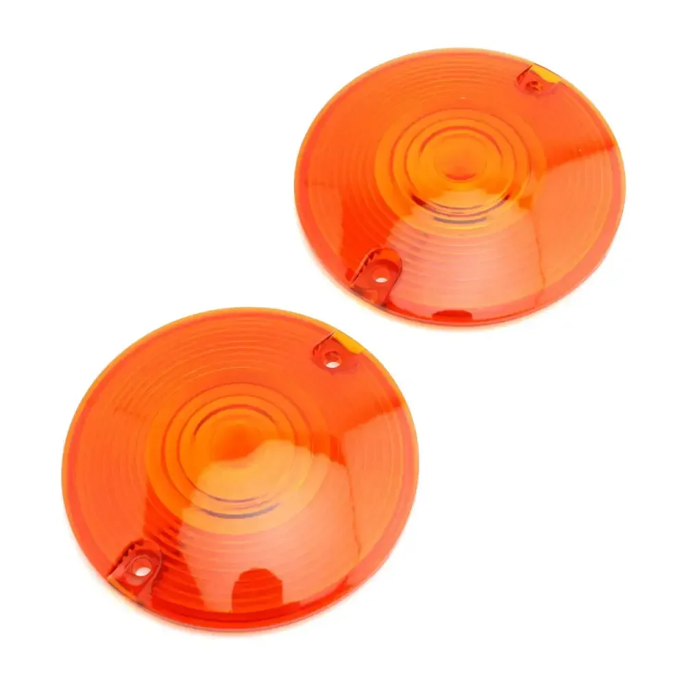 2Pcs Motorcycle Indicator Lens Cover Turn Signal Light Cap for Harley Sportster 883 1200 XL Iron Dyna Softail Touring Glide Road