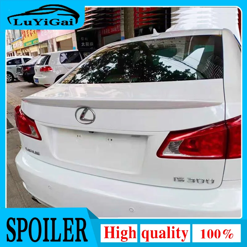 For Lexus IS250 IS300 IS350 2007 2008 2009 2010 2011 2012 2013 ABS Plastic Unpainted Primer Trunk Wing Rear Spoiler Car Styling