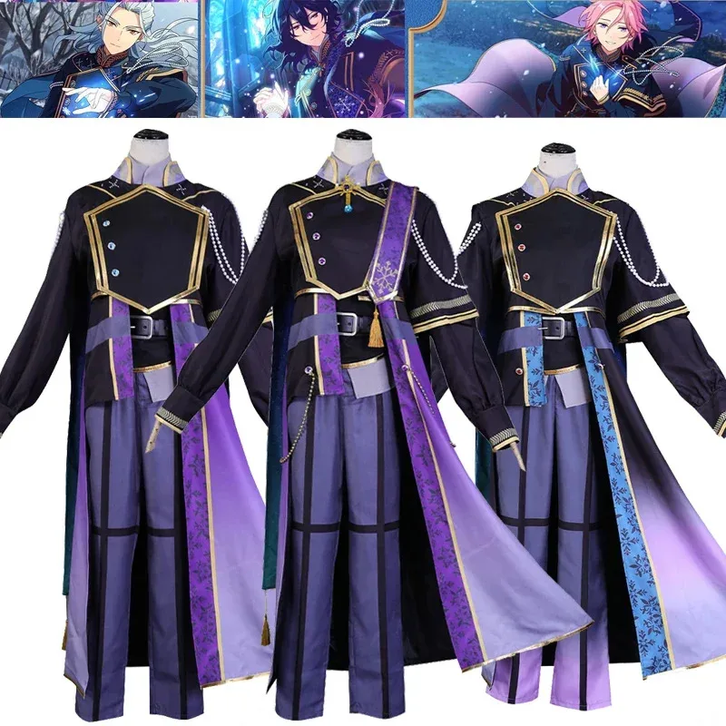 NewEnsemble Stars la mort noir neige uniforme Sakuma Rei Sakuma Ritsu oukawa Kohaku Ayase Mayoi corrió Nagisa cosplay costo de los hombres hi6