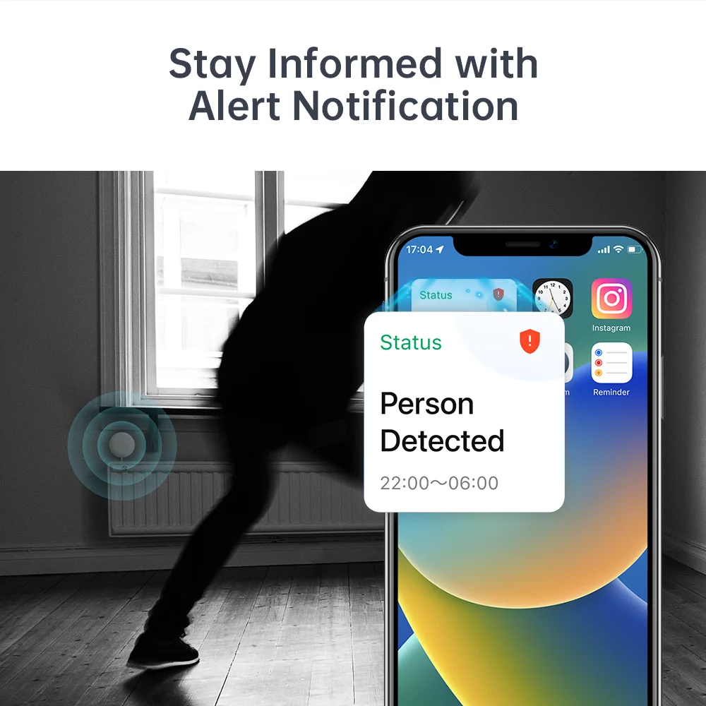 LinknLink eMotion Pro 24Ghz mmWave 레이더 존재 센서, Motion2MQTT 홈 어시스턴트, 스마트 홈 호환, Alexa 및