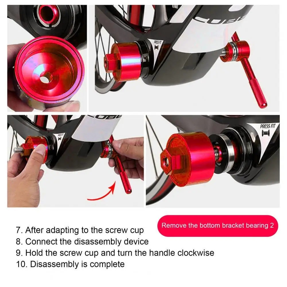 

Useful Bicycle Center Axle Tools Knurling Process Good Gloss Bicycle Removal Tools Dedicated Bicycle Installation Tools