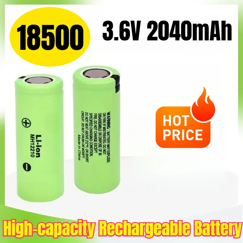 

18500 3.6V 2040mAh High-capacity Rechargeable Battery