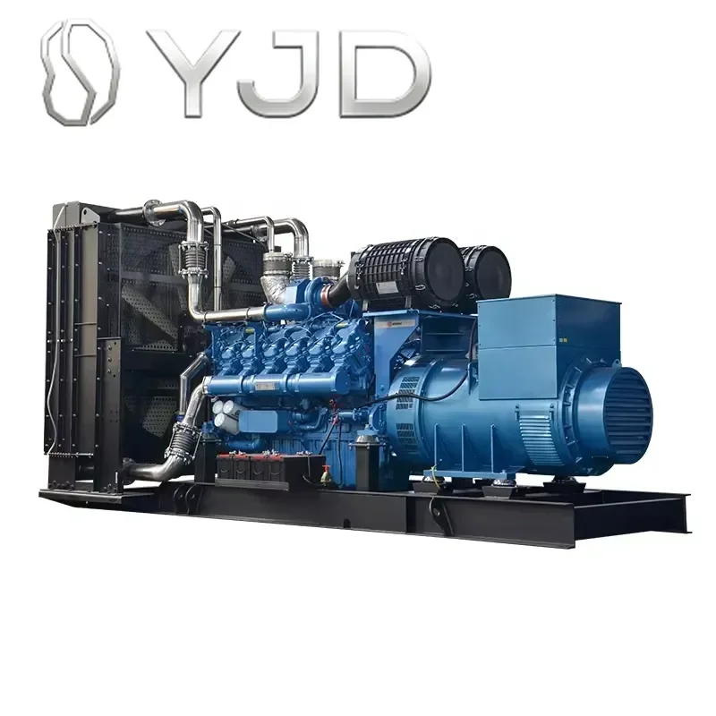 YJD Industrial Open Type 1.5MVA Electric Generator 1200kw Diesel Generator Sets with 11kv Rated Voltage and 50Hz Frequency