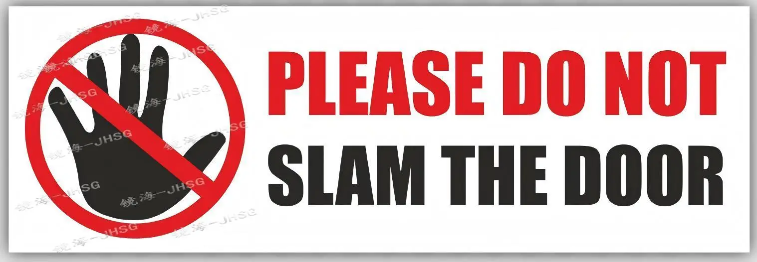 

Do Not Smash Doors with Self-adhesive Vinyl Stickers for Cars, Trucks, Trucks, Taxis