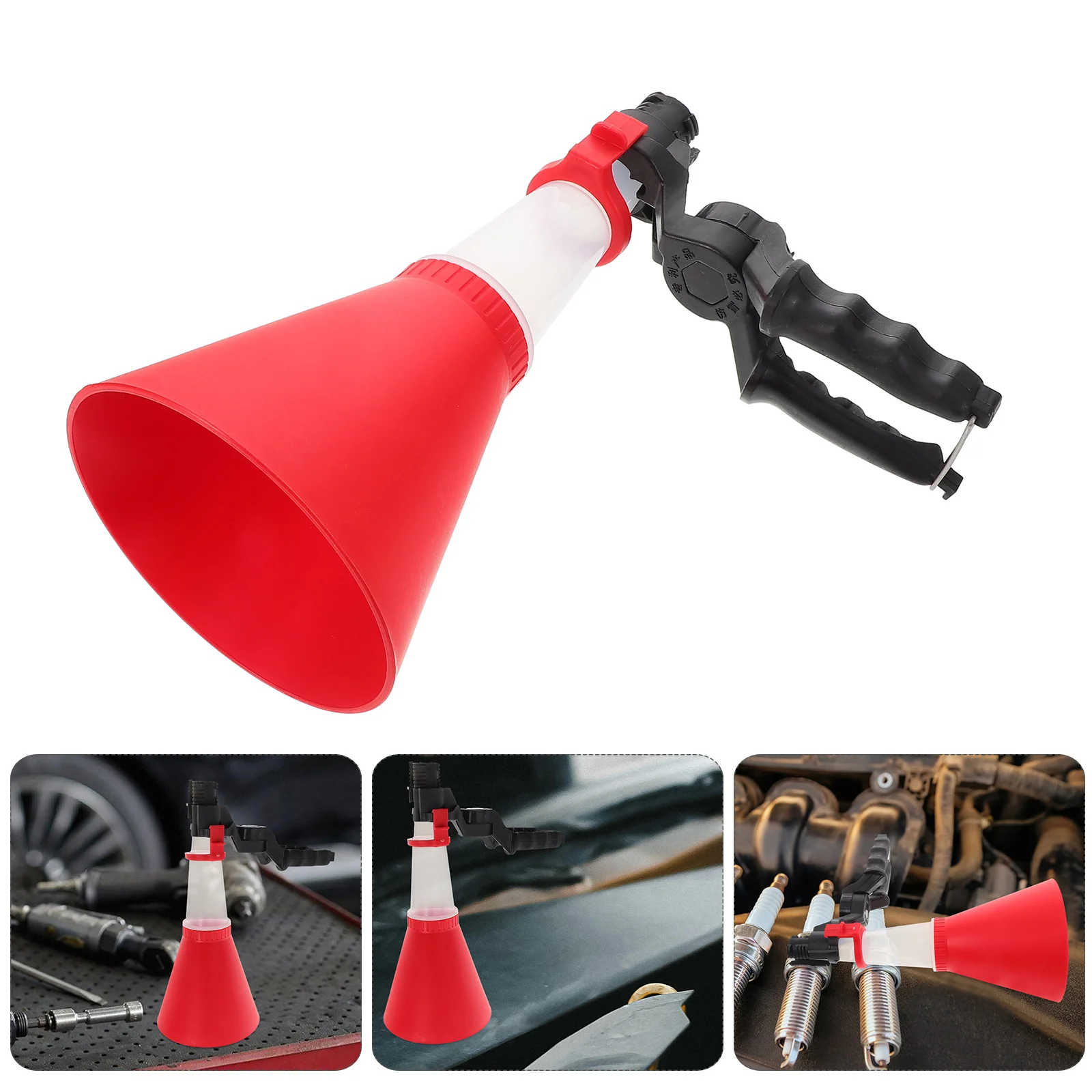 

Oil Funnel For Car Motorcycle Generator Wide Mouth No Spill Engine Oil Filling Tool Leakproof Auto Refueling Kit Automotive