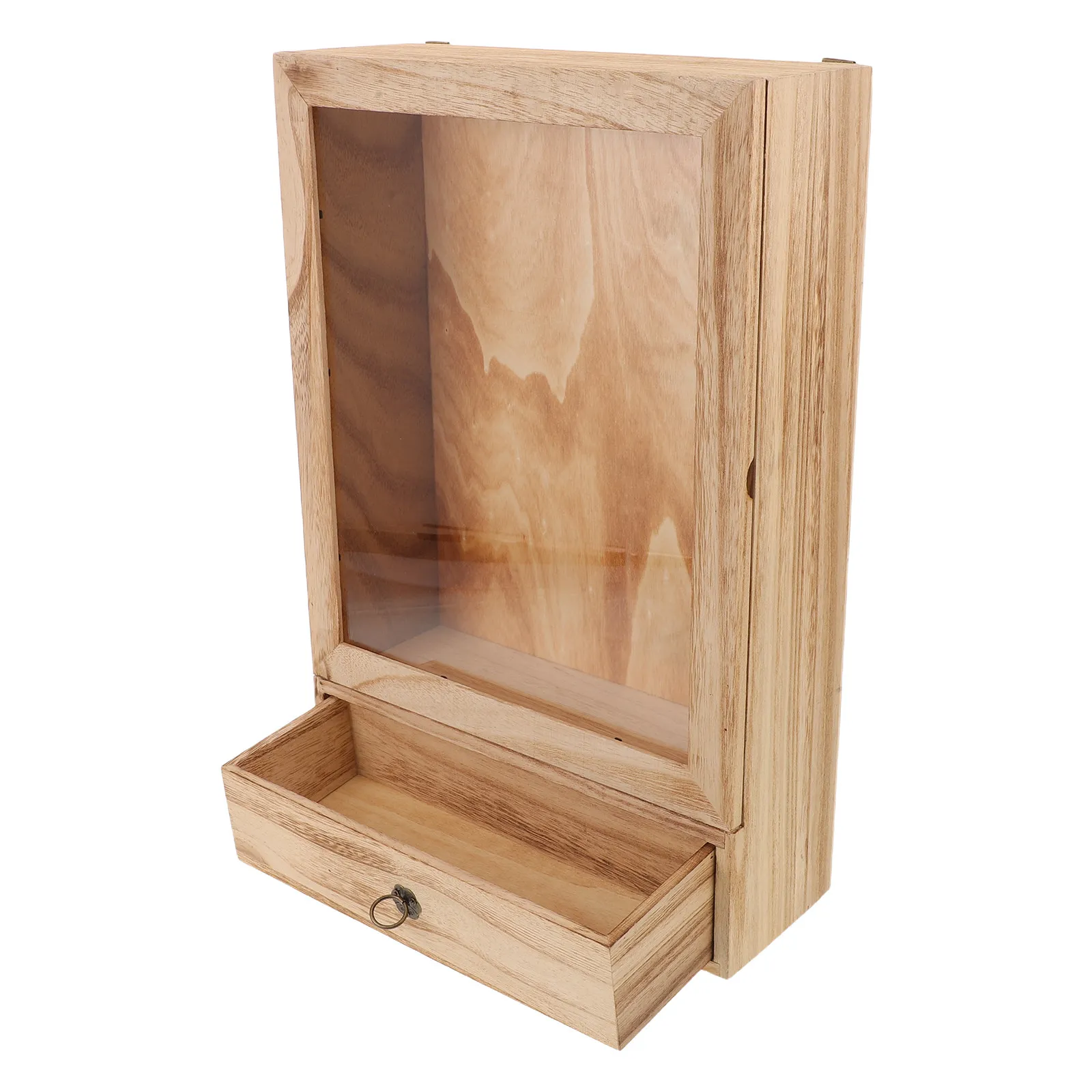 Butterfly Specimen Frame Wooden Shadow Box with Clear Window Sturdy Construction Wall Mountable for Dried Flower Decor