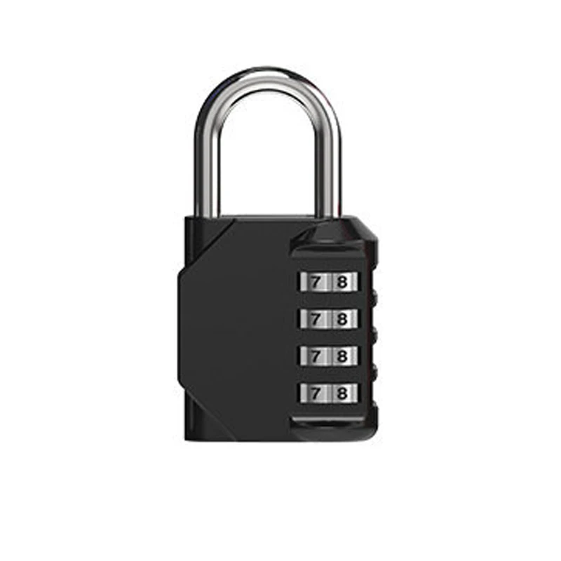 High Security Padlock with Four-digit Combination Lock Hardcover Selection for Gym Cabinet and Industrial Use Code Changeable