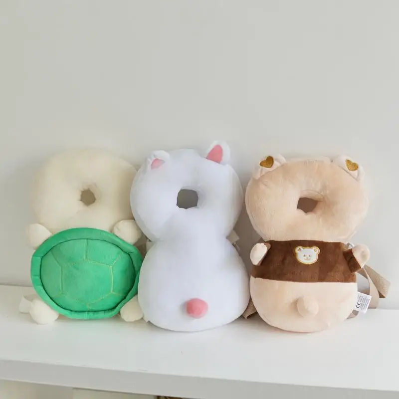 Instagram Children's Anti Drop Pillow Cartoon Little Bear Rabbit Head Protection Cushion for Infants and Toddlers