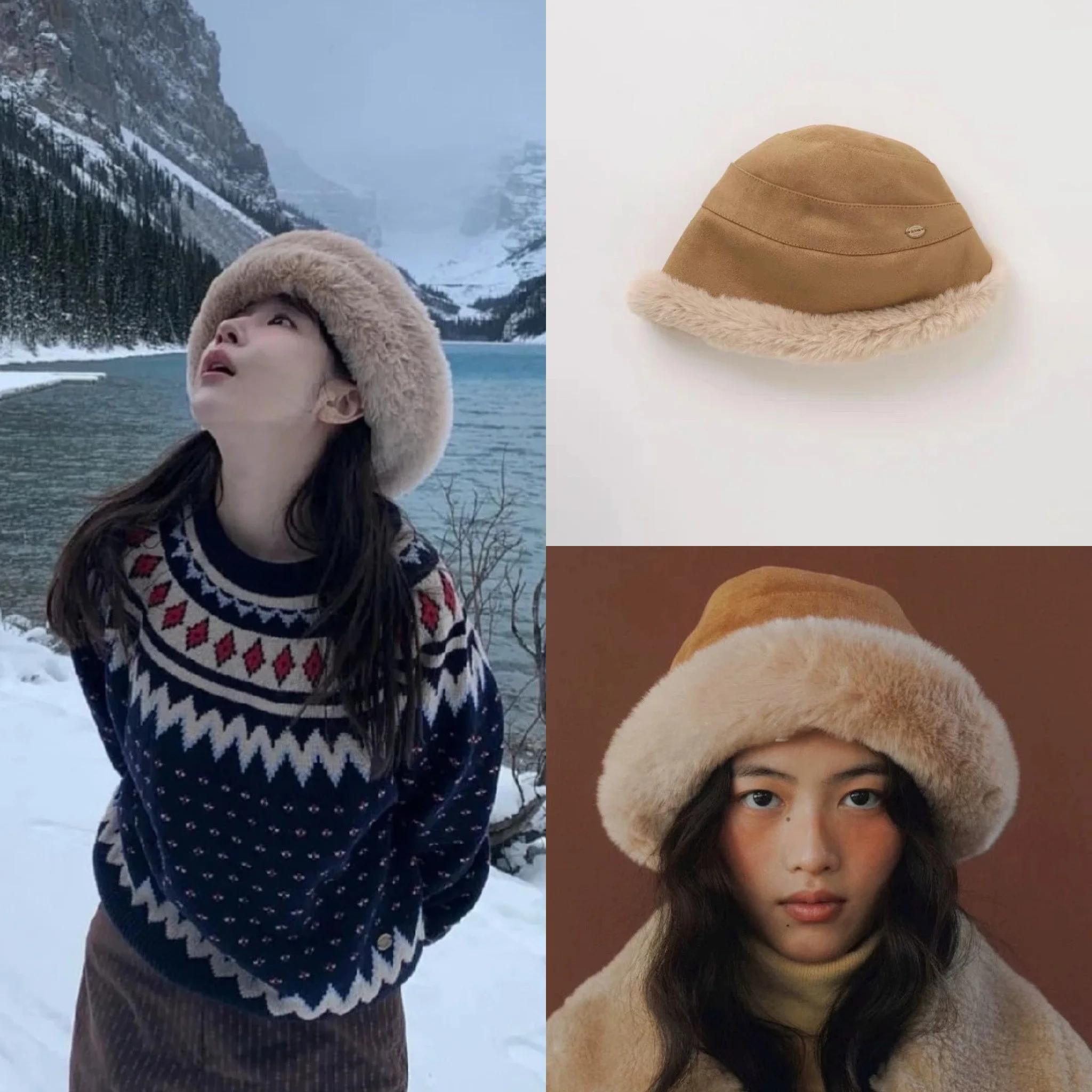 warmth-and-style-fisherman-hat-fleece-lined-ear-protecting-winter-cap-casual-round-topped-cotton-bucket-hat-for-strolling