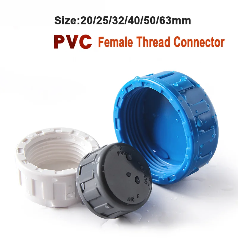 White PVC Pipe Connector 20/25/32/40/50/63mm Irrigation Aquarium Water Pipe Fittings Fish Tank Pipe Adapter Elbow Tee Joints