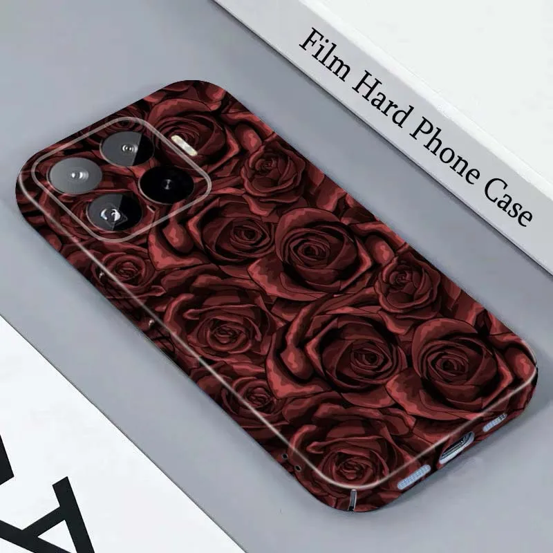 Capa Rígida para Celular Dark Red Roses For Honor Play Magic 8 7 6 X9d X9c X9 X8b X8A X8 500 200 X50 X60 Lite GT Pro