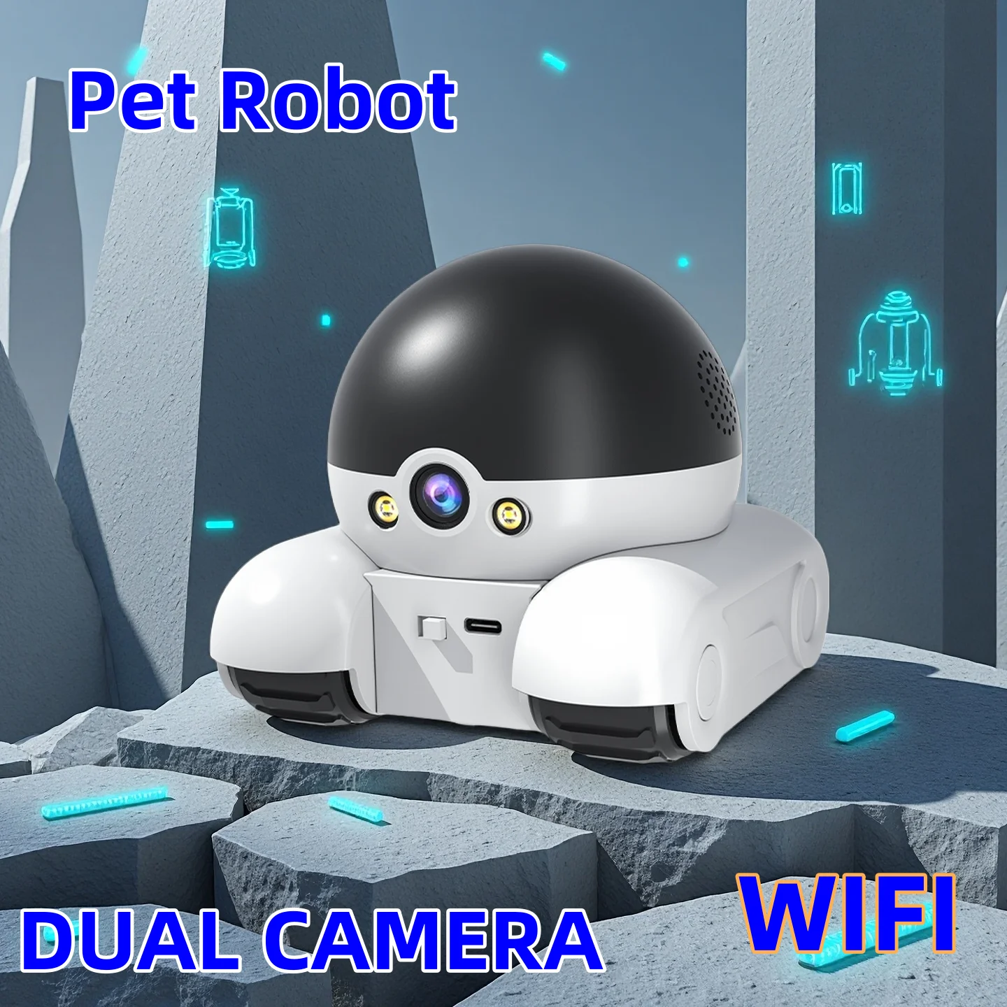 

Pet Mobile Camera HD 4MP 4K WIFI IP CCTV Baby Home Security Camera 2 Way Audio Intercom Night Vision PIR Control Mobile