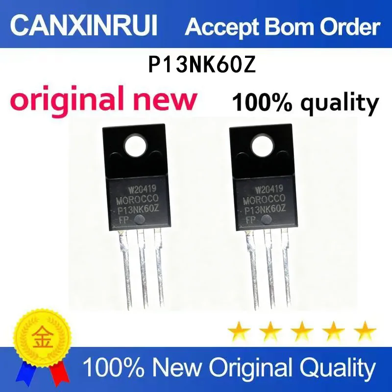 (5-100 Pieces) New P13NK60Z STP13NK60Z 13A 600V Field Effect Transistor TO-220 Spot Chip IC