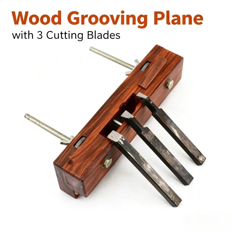 For Adjustable Grooving Hand Plane Woodworking Rabbet Plane Step Cutting Hand Tool