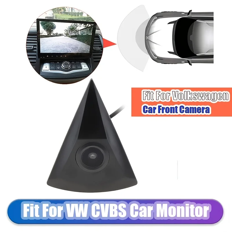 Front View Camera,Fit for VW for VOLKSWAGEN GOLF Jetta Touareg Passat Polo CC Tiguan Bora Caddy Touran Wide Degree Logo Embedded