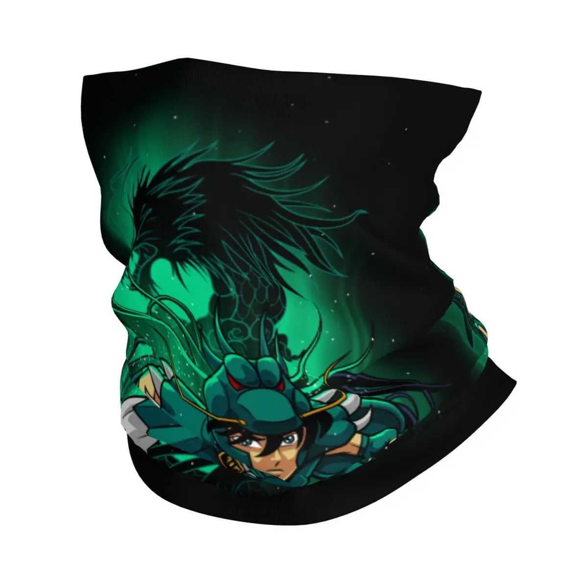 Personalizado shiryu do dragão pescoço gaiter masculino feminino à prova de vento inverno saint seiya cavaleiros do zodíaco bandana cachecol para ciclismo