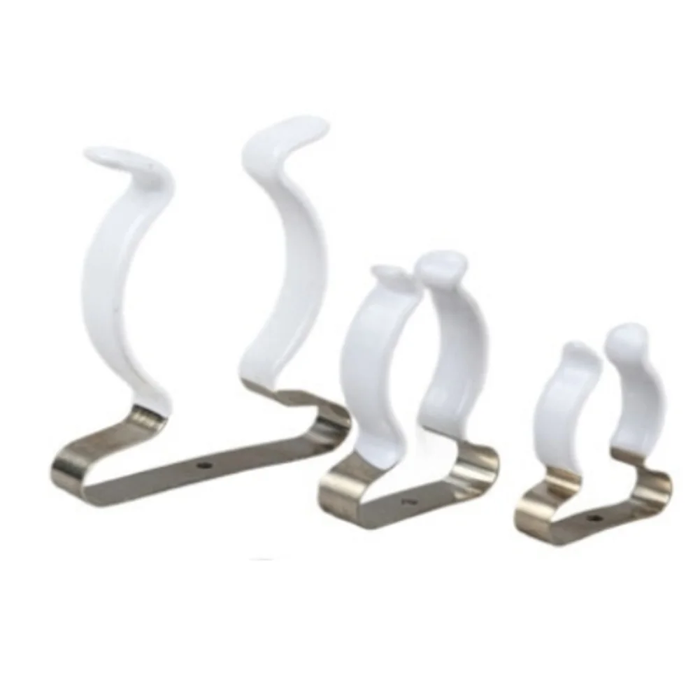 Reliable Tool Fastening Clips Made of Manganese Steel with Anti-Slip Rubber Layer for Broom Brush and Garden Tool Organization