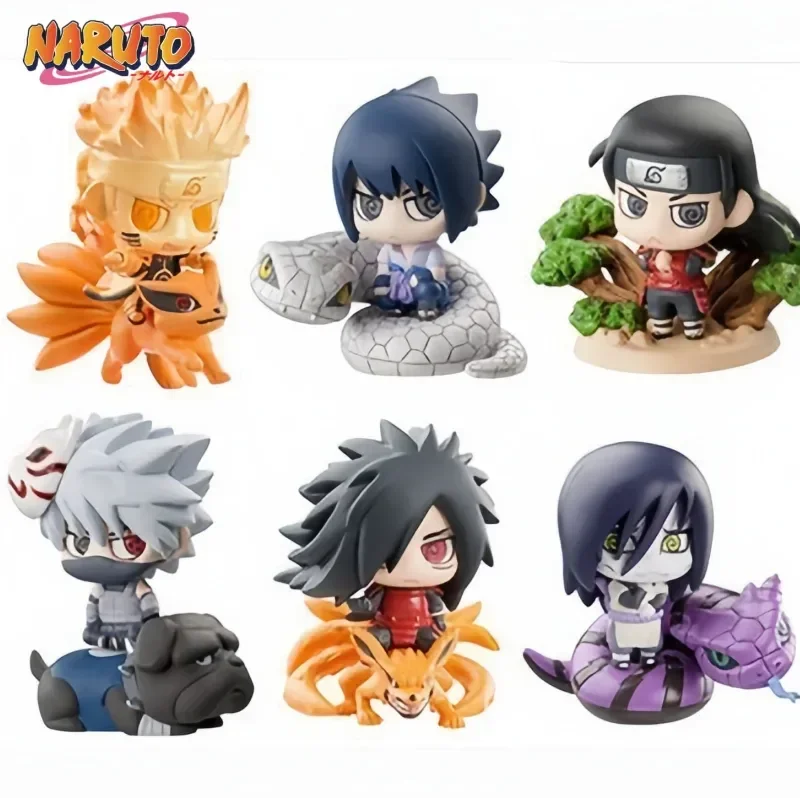 Hot Naruto Shippuden Anime Figure Model Sasuke Kakashi Gaara Action Figurine Pvc Statue Collectible Toy  Doll Student Gifts