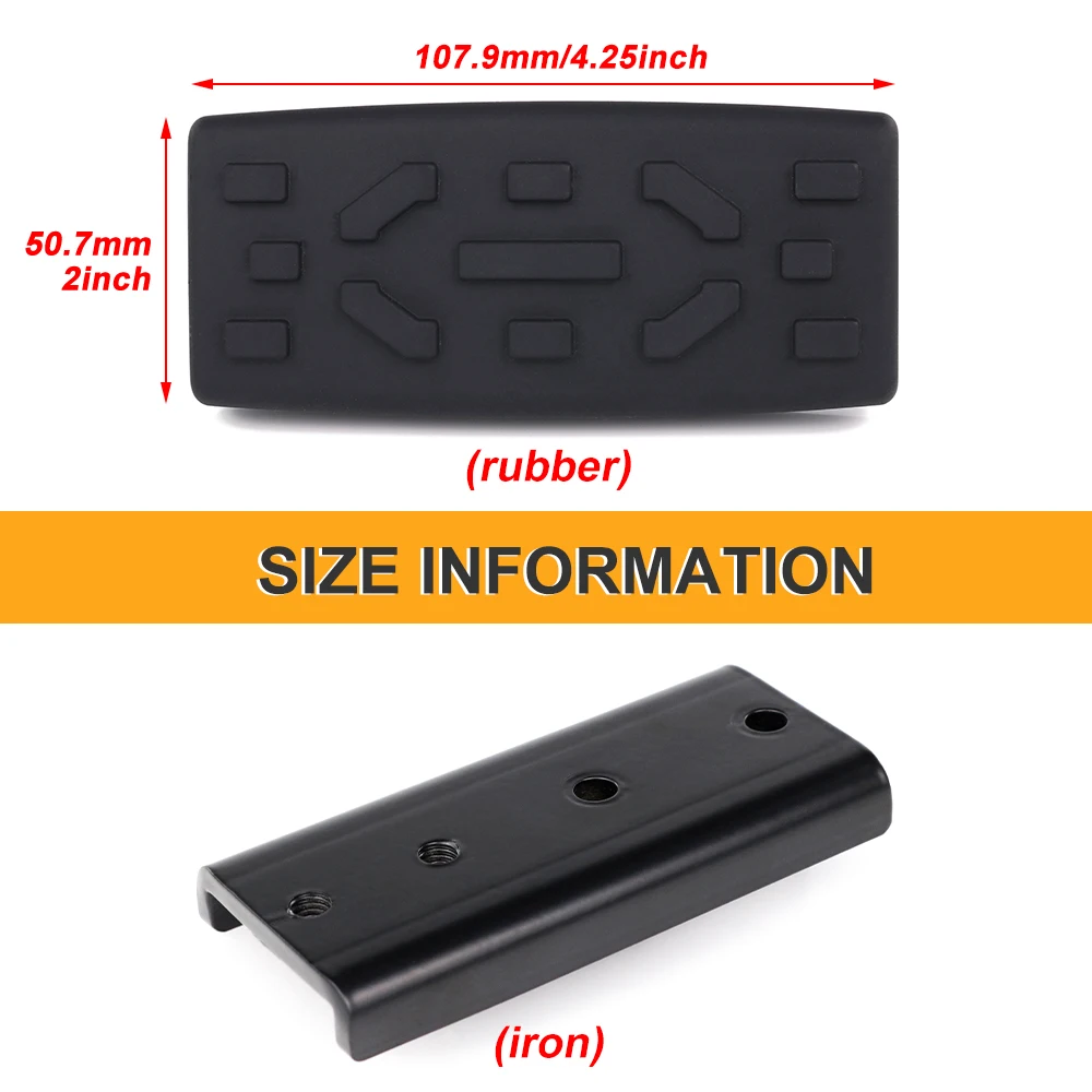 Full Size Replacement Extended Foot Rest Brake Pedal Footboards Fit For Can-Am Ryker 600 900 Sport Rally Edition/Sport 2019-2023