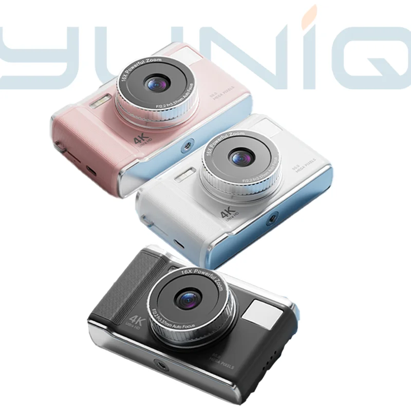 

НОВАЯ Yuniq, Новое поступление, 4K, 1000 мАч, ретро-фильтр, CCD-камера, 2,83 дюйма, карманная мини-камера для точечной съемки, X8 CCD для детей, Med