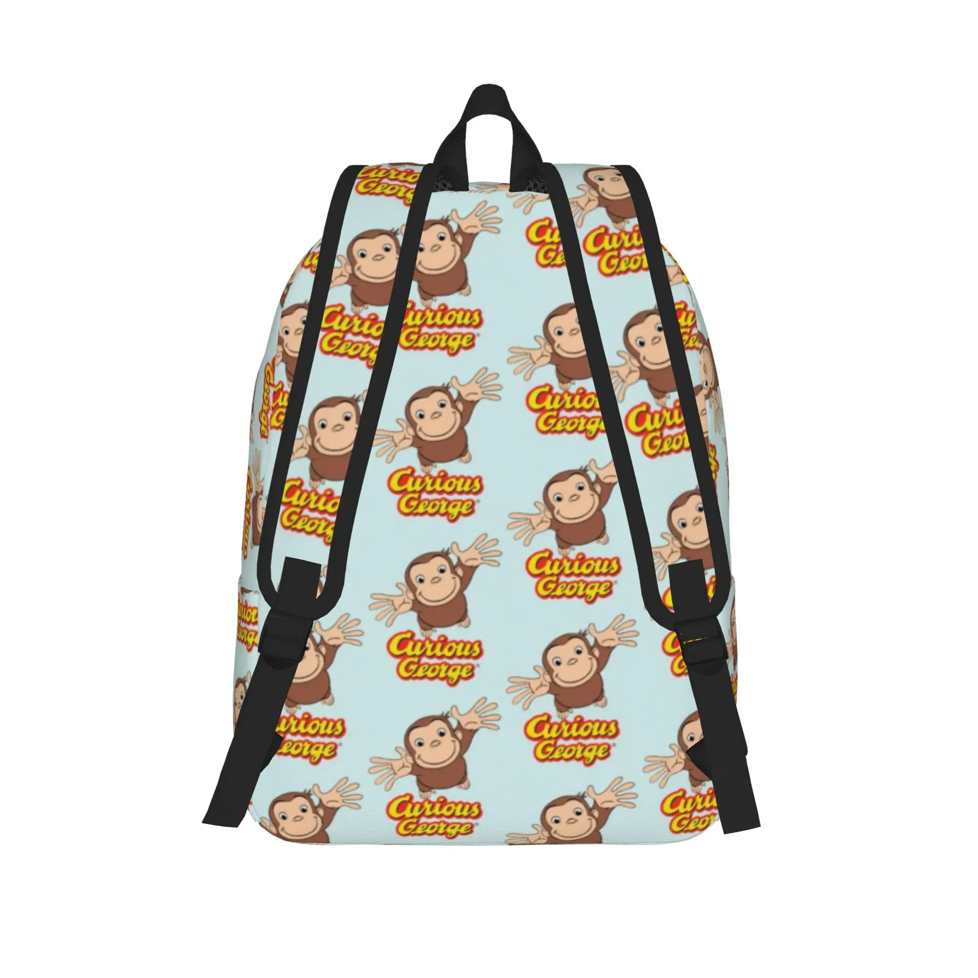 Curious George monkey Cool Backpack Sports Student Hiking Travel cartoon TV Series Daypack Men Women Laptop Computer Canvas Bags