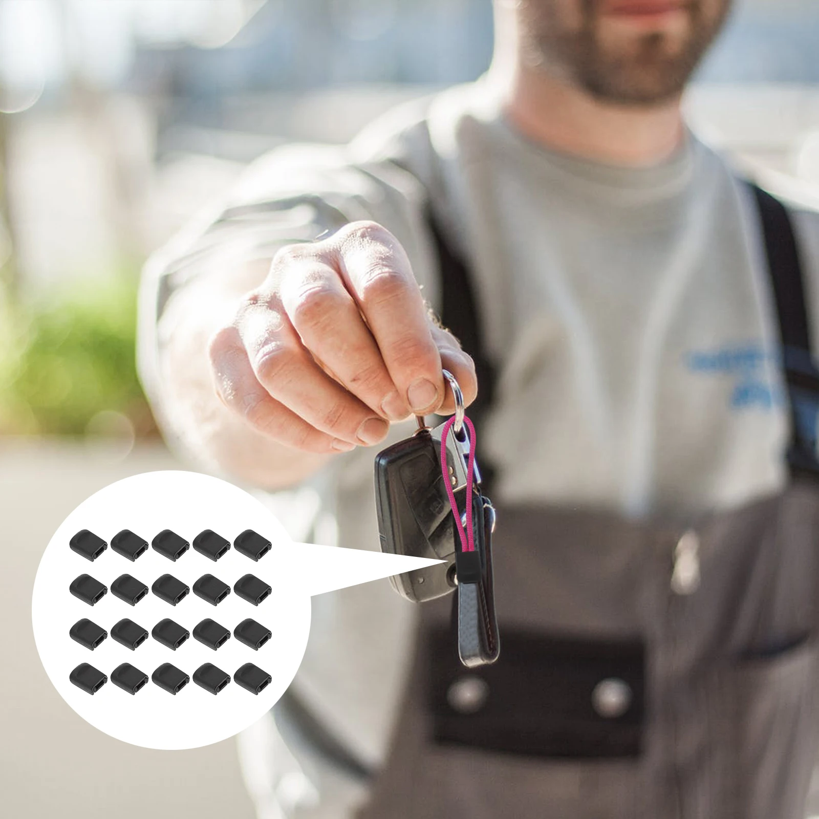 

20Pcs Raincoat Supplies Drawstring Fastener Plastic Clip Multi Function Tool for Crafting Projects Buckle