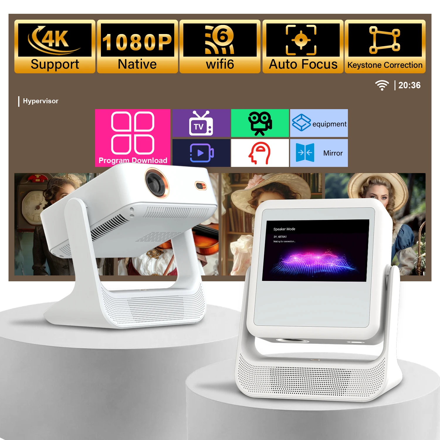 

Smart 4K Touch Projector - Dual Screen, Gaming & Singing, Cinema-Quality