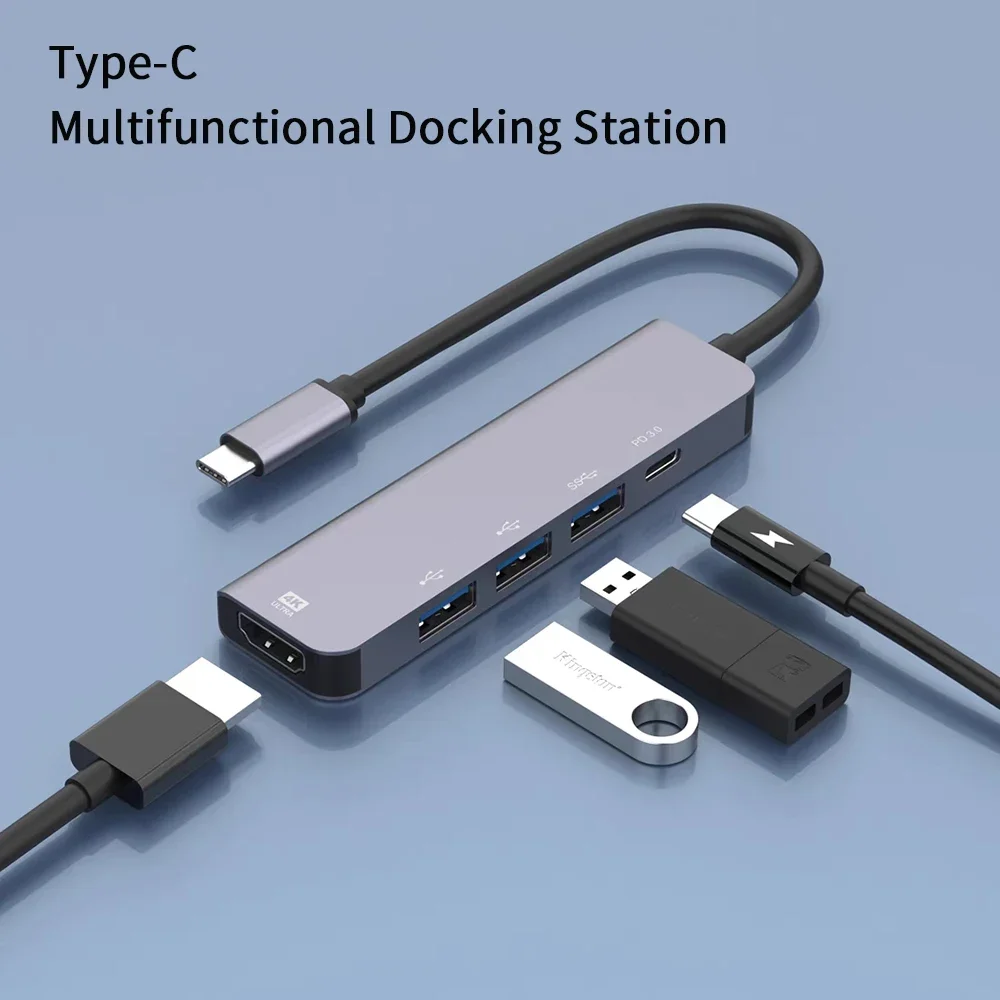 

5 in 1 Type-C Hub PD USB3.0/USB2.0 USB Extender Hub