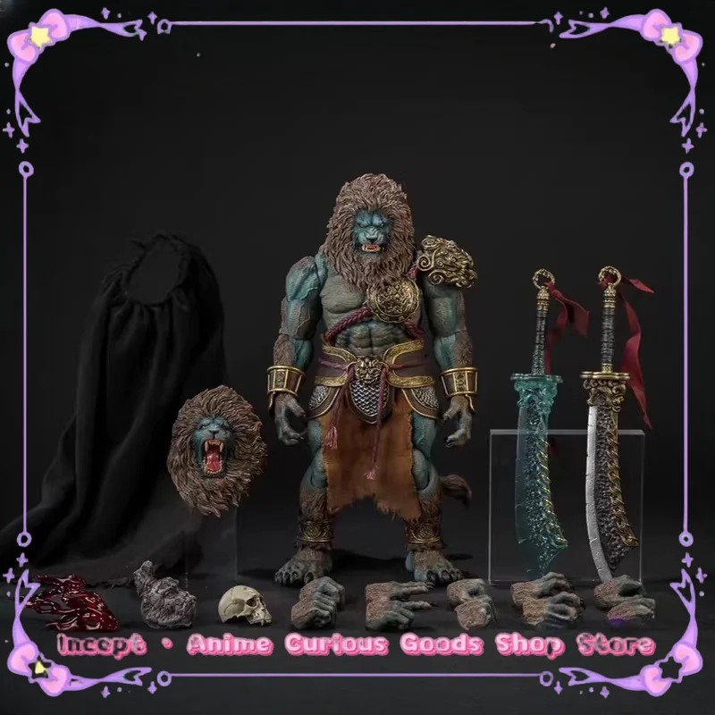 

In Stock YM005 1/12 Lion RidgeCyan Lion Double Head Action Figure Myth Soldier Figurine Model Toy for Collection Collect Gifts
