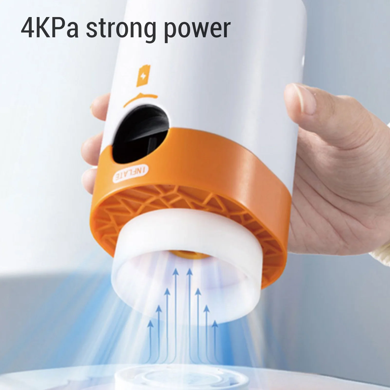 

Portable Air Pump Electric Air Pump 3.5kPa Portable 2 in 1 Inflator Deflator Pump with 5 Nozzles for Air Mattresses Vacuum Bag